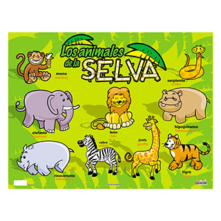 Lamina Animales De La Selva